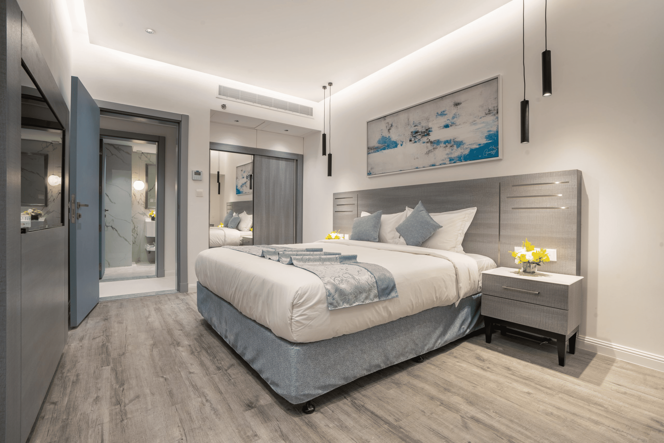 One bedroom furnished apartment interior in Riyadh